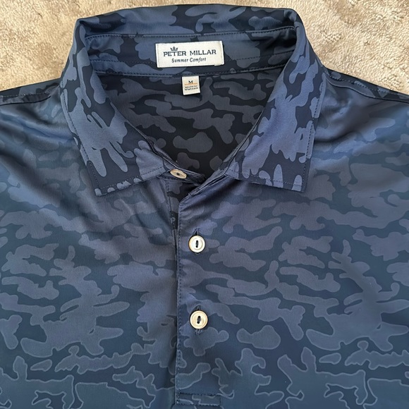 Peter Millar Other - RARE! Peter Millar navy camo performance polo- Medium- Summer Comfort line